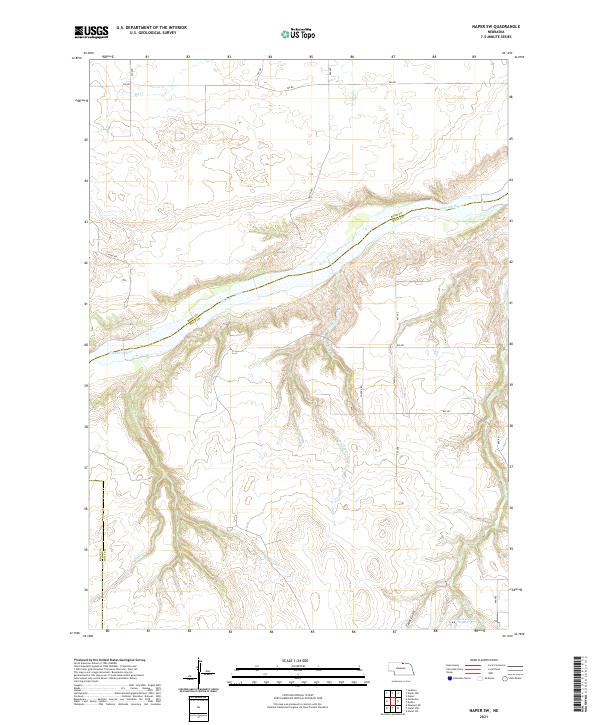 Naper SW topographic map thumbnail