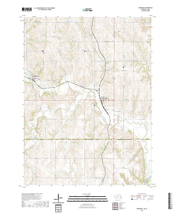 Nehawka topographic map thumbnail