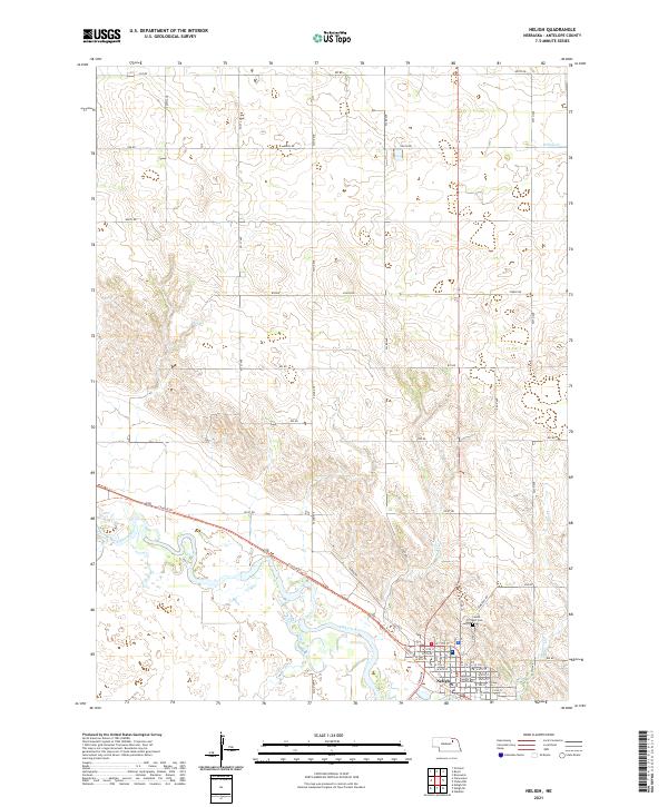 Neligh topographic map thumbnail