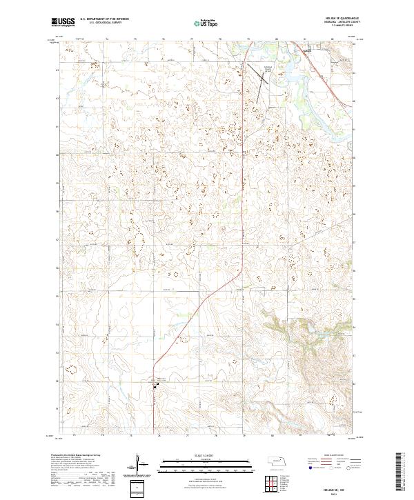 Neligh SE topographic map thumbnail