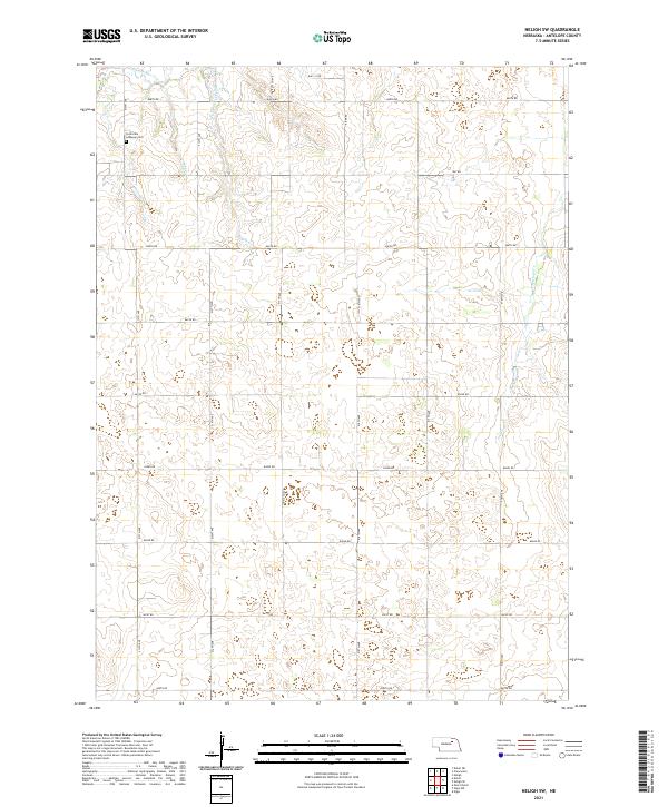 Neligh SW topographic map thumbnail