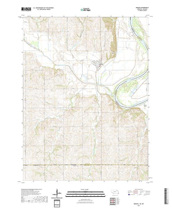 Nemaha topographic map thumbnail