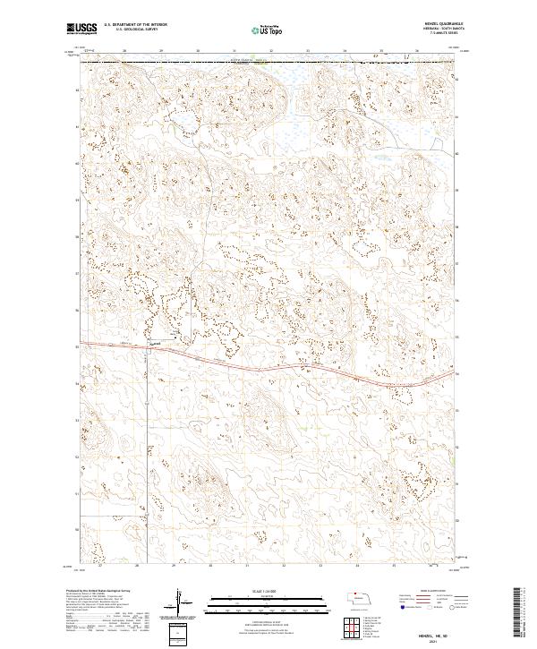 Nenzel topographic map thumbnail