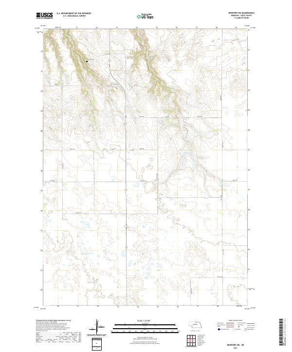 Newport NE topographic map thumbnail