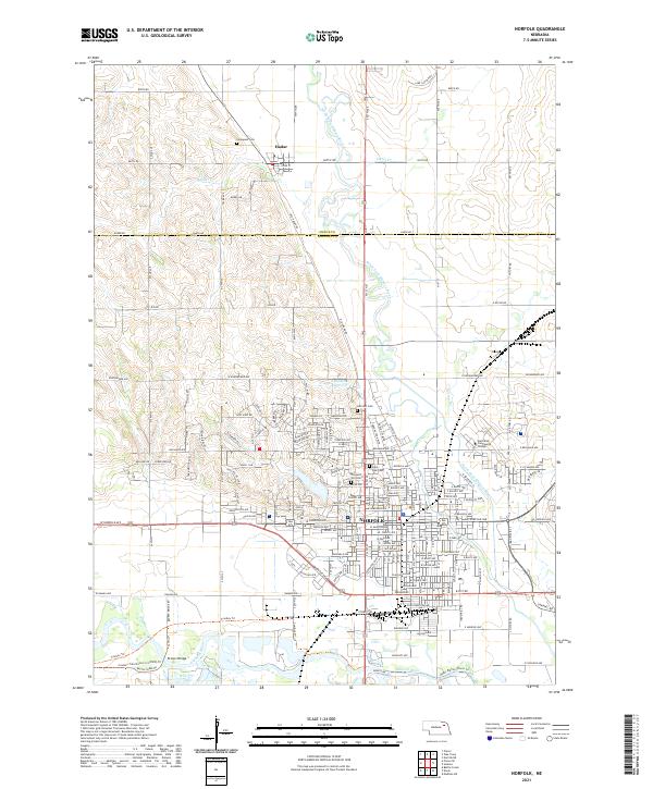 Norfolk topographic map thumbnail