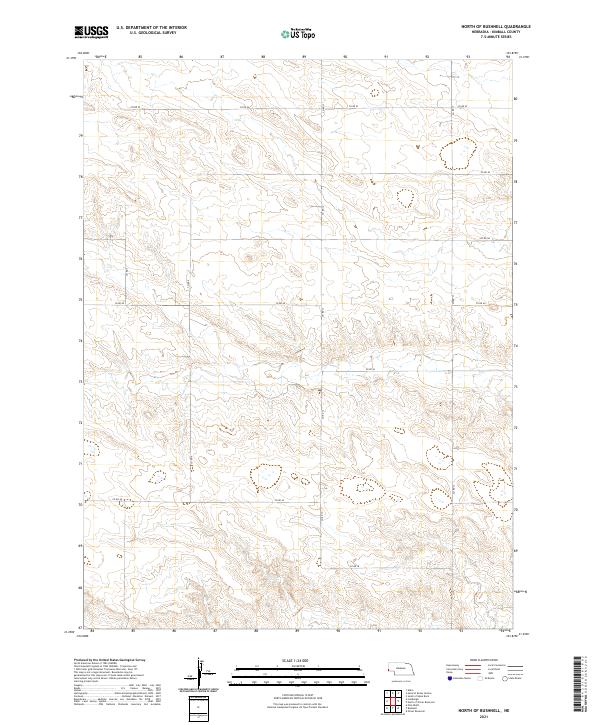 North of Bushnell topographic map thumbnail