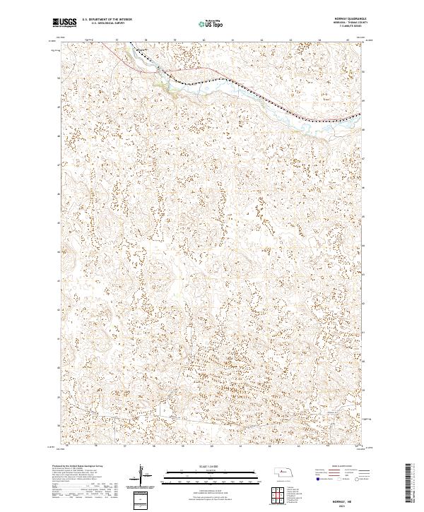 Norway topographic map thumbnail