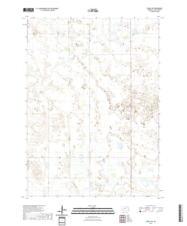 O'Neill SW topographic map thumbnail