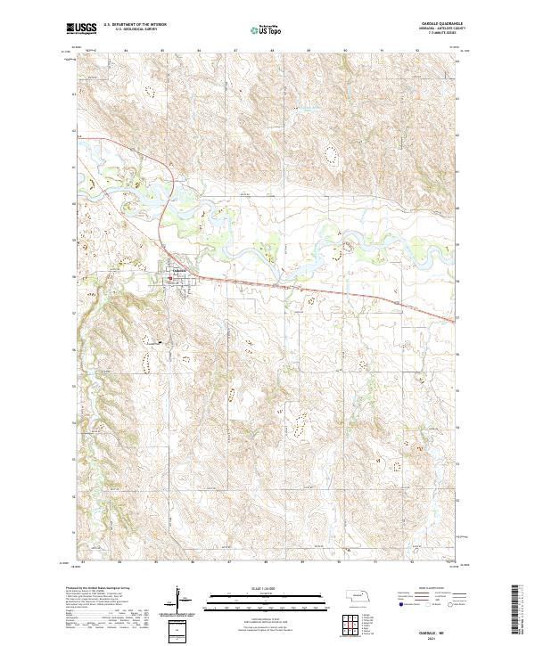 Oakdale topographic map thumbnail