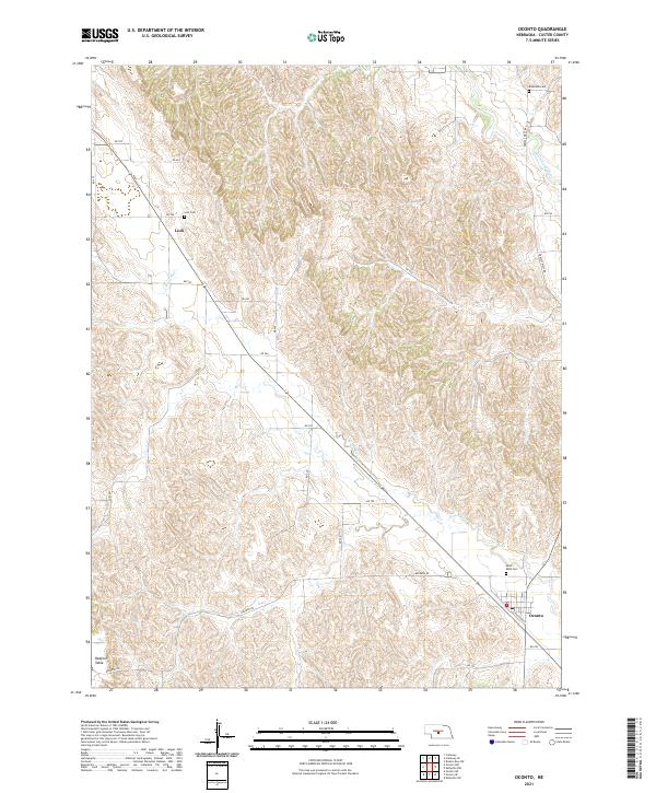 Oconto topographic map thumbnail