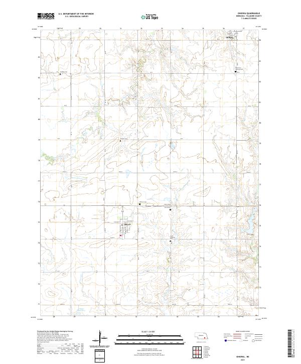 Ohiowa topographic map thumbnail