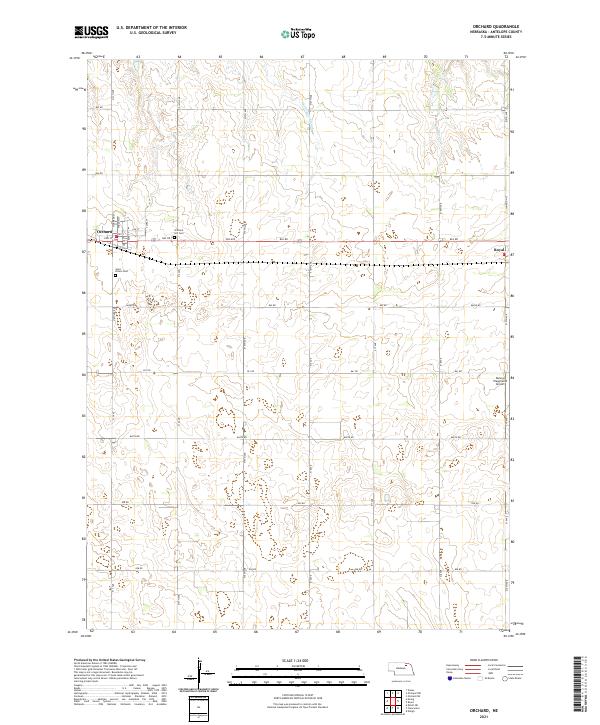 Orchard topographic map thumbnail