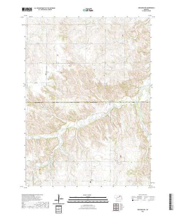 Orchard NW topographic map thumbnail
