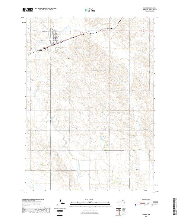 Osmond topographic map thumbnail