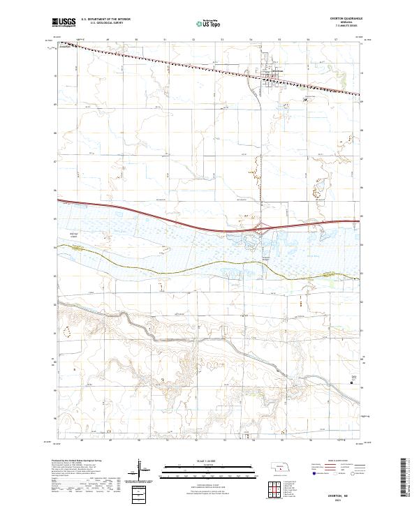Overton topographic map thumbnail