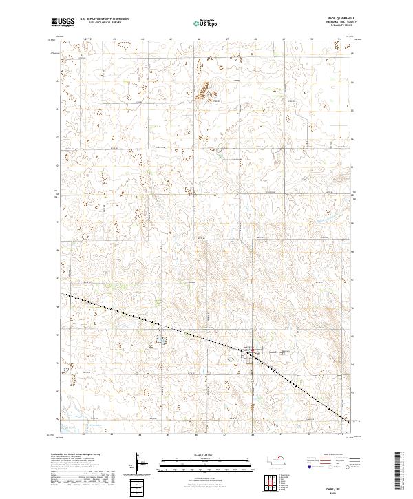 Page topographic map thumbnail