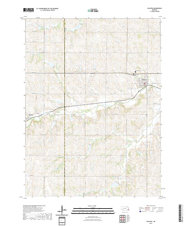 Palmyra topographic map thumbnail