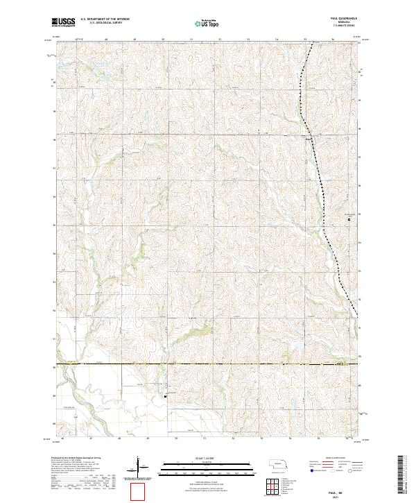 Paul topographic map thumbnail