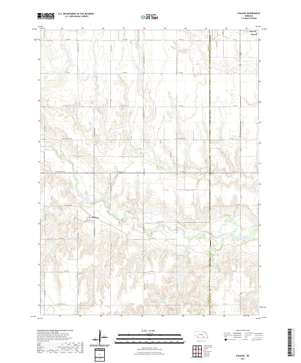 Pauline topographic map thumbnail