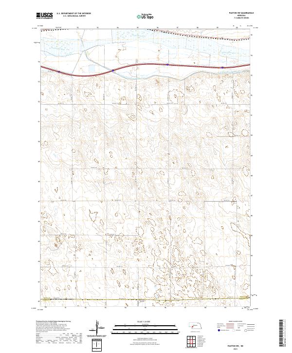 Paxton SW topographic map thumbnail