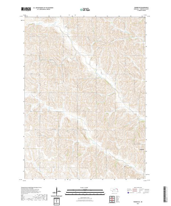 Pender NE topographic map thumbnail