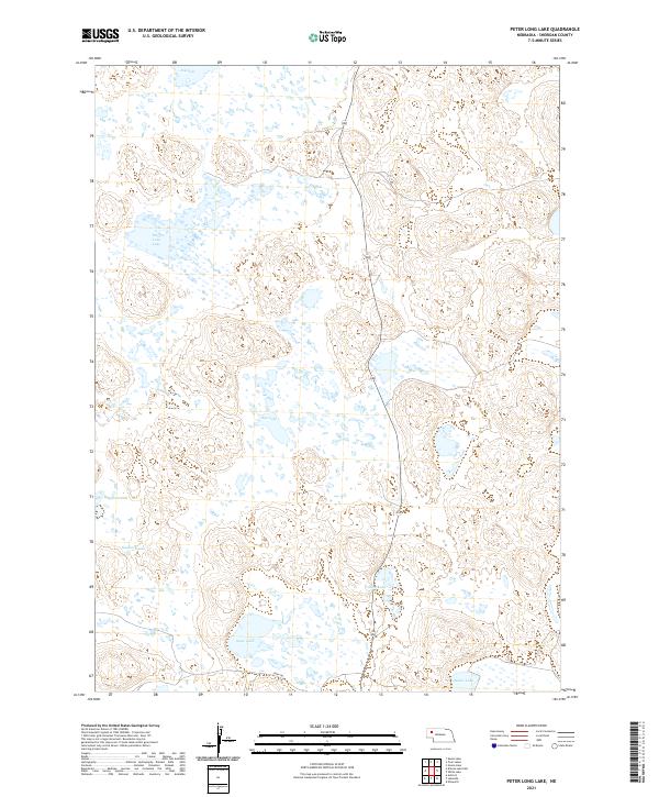 Peter Long Lake topographic map thumbnail