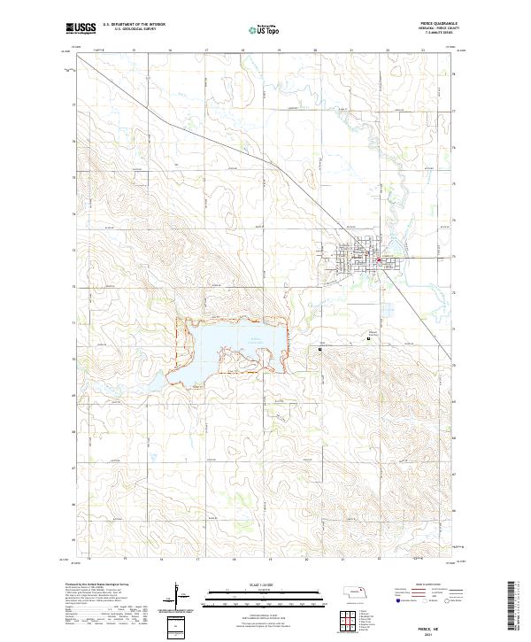Pierce topographic map thumbnail