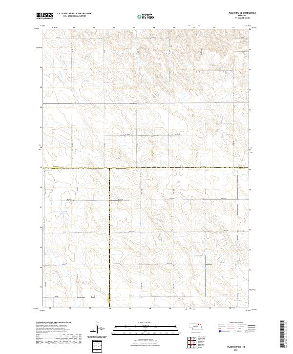 Plainview NE topographic map thumbnail