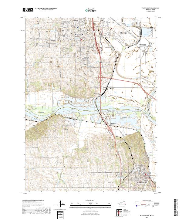 Plattsmouth topographic map thumbnail