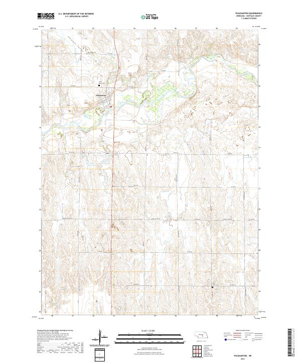 Pleasanton topographic map thumbnail