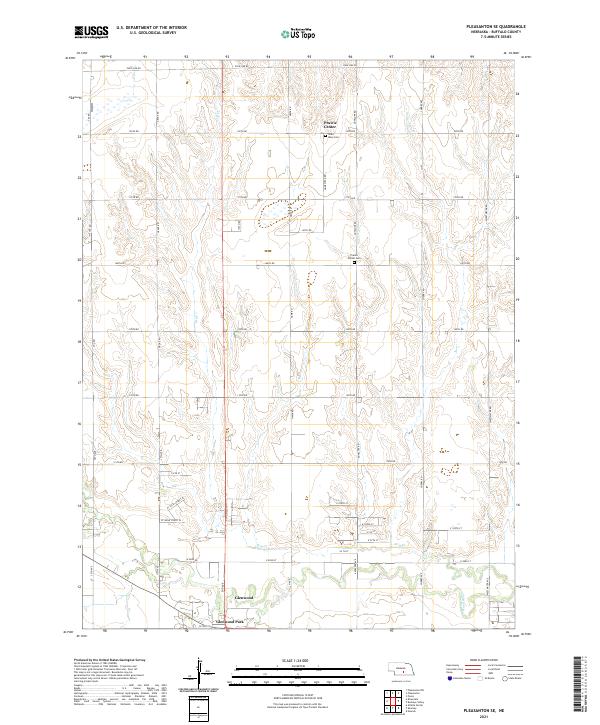 Pleasanton SE topographic map thumbnail