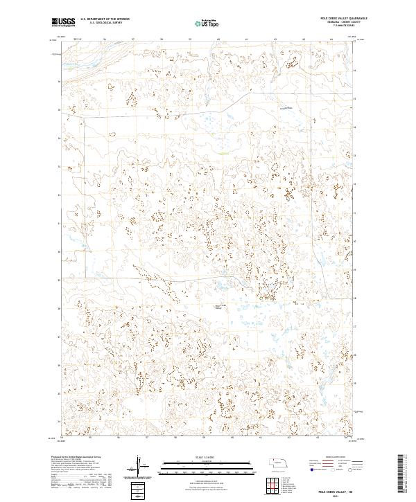 Pole Creek Valley topographic map thumbnail