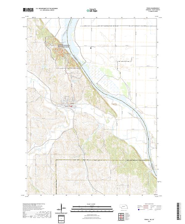 Ponca topographic map thumbnail