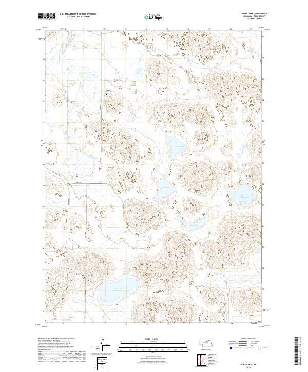 Pony Lake topographic map thumbnail