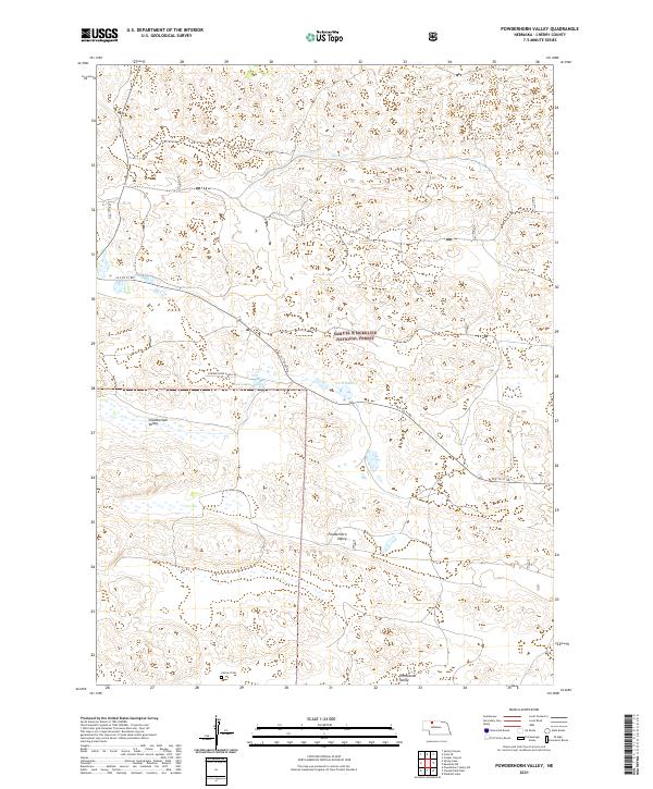 Powderhorn Valley topographic map thumbnail