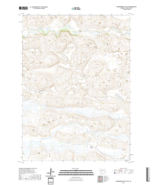 Powderhorn Valley SW topographic map thumbnail