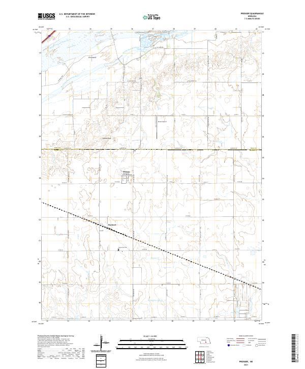 Prosser topographic map thumbnail
