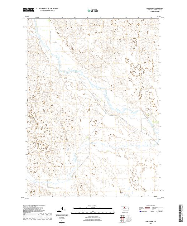 Purdum NW topographic map thumbnail