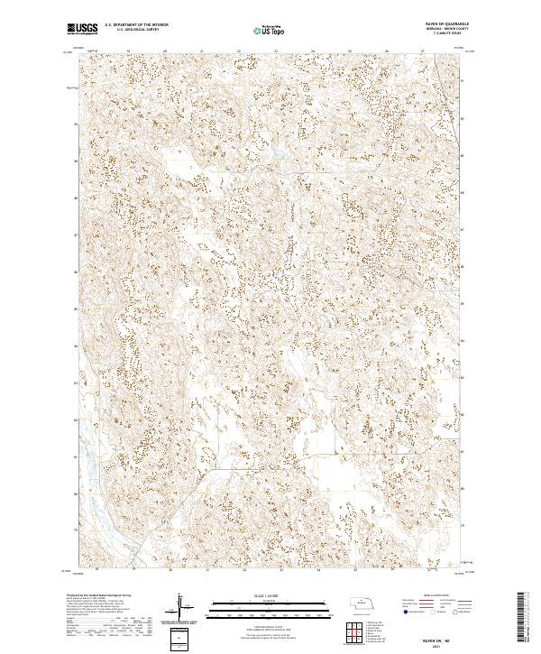 Raven SW topographic map thumbnail