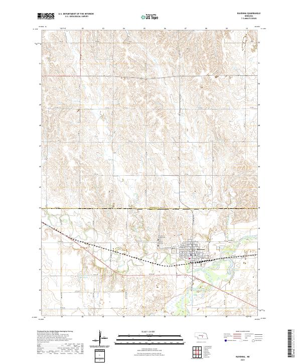 Ravenna topographic map thumbnail