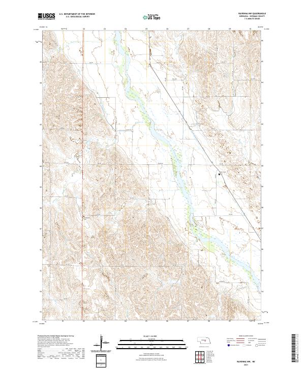 Ravenna NW topographic map thumbnail