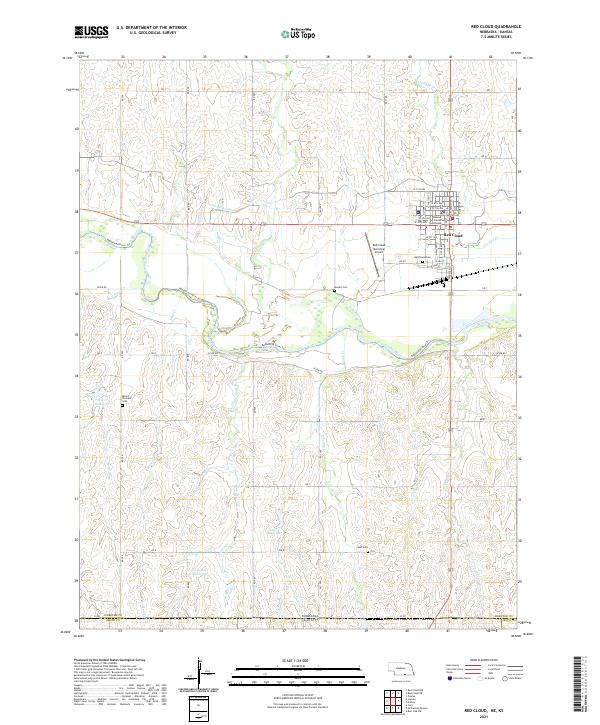 Red Cloud topographic map thumbnail