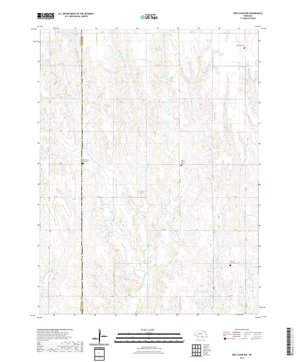 Red Cloud NW topographic map thumbnail