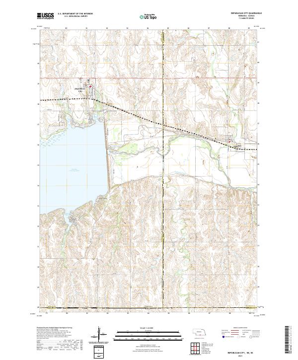 Republican City topographic map thumbnail