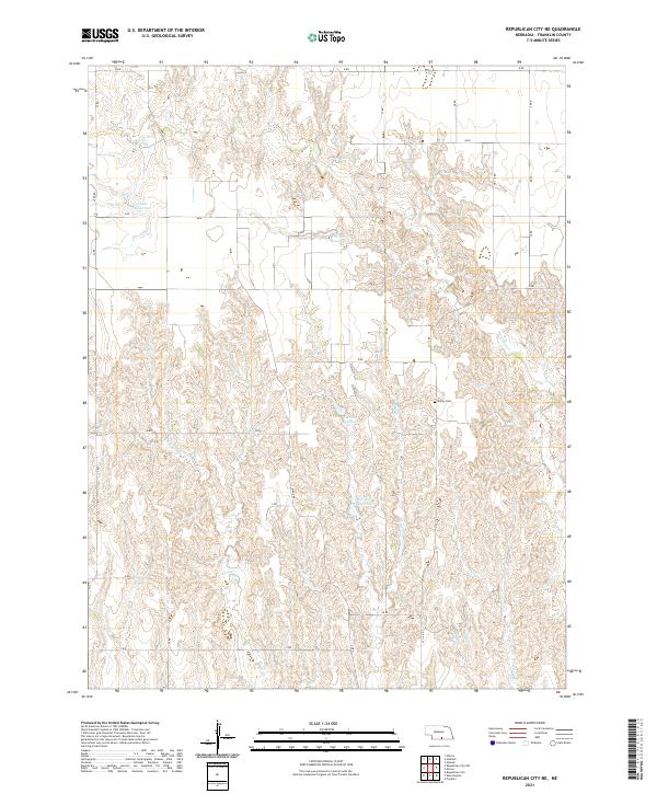 Republican City NE topographic map thumbnail