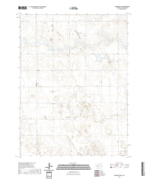 Reservoir Lake topographic map thumbnail