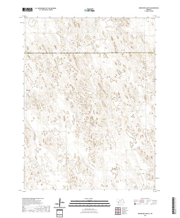 Reservoir Lake SE topographic map thumbnail