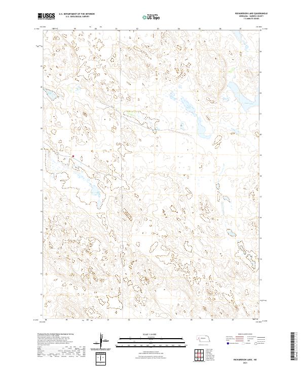Richardson Lake topographic map thumbnail