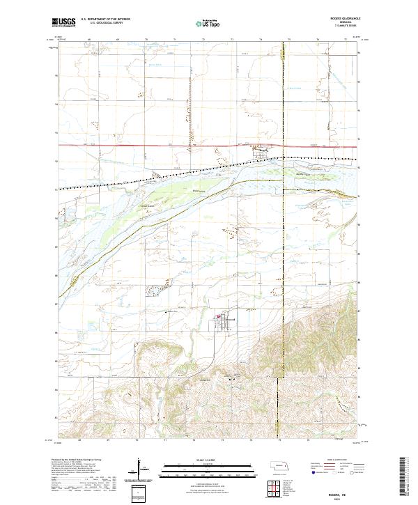 Rogers topographic map thumbnail
