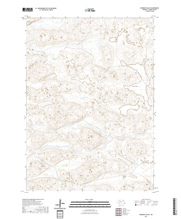 Rosebud Valley topographic map thumbnail